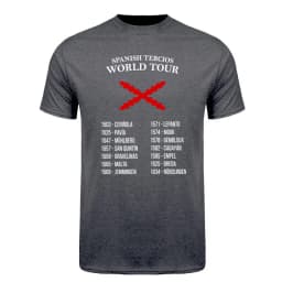 Batallas De Los Tercios Spanish Tercios World Tour T Shirt Cotton Short Sleeve O-Neck T-shirt Casual Unisex Top DY-417