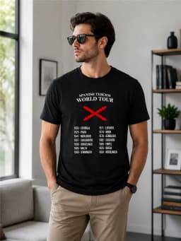 Batallas De Los Tercios Spanish Tercios World Tour T Shirt Cotton Short Sleeve O-Neck T-shirt Casual Unisex Top DY-417