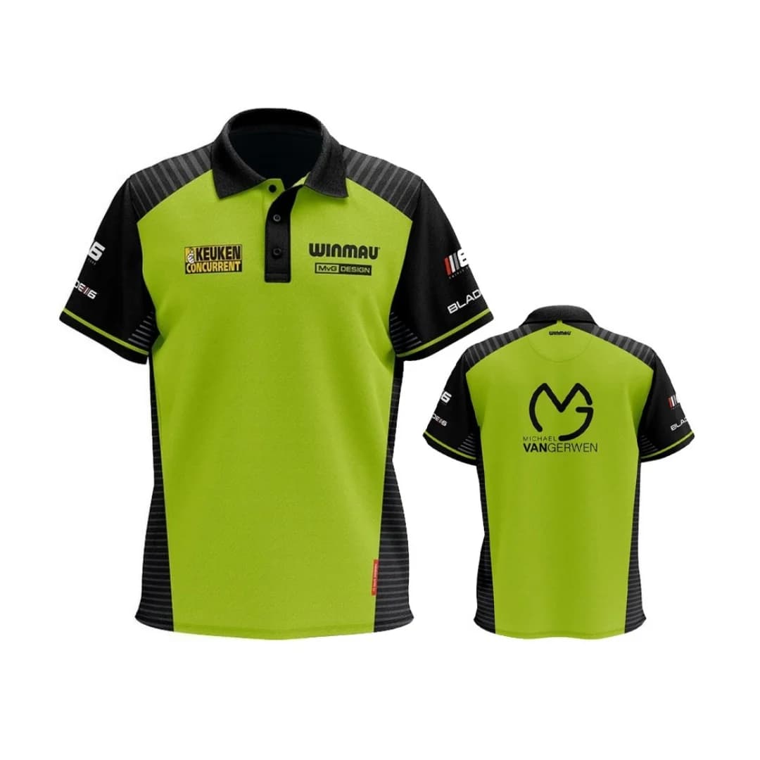 2026 Michael van Gerwen Dartshirt Official dart competition jersey Summer Sports Men's T-Shirt Children's Clothing Tee