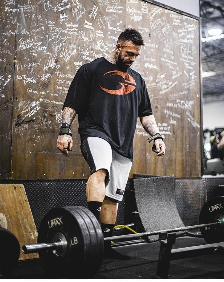 GYM Big G Short-sleeved Fitness Lifting Iron Loose-fitting Breathable Sweat-absorbing Thin Men's T-shirt Muscle Design