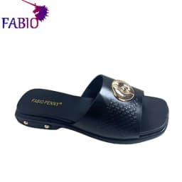 FABIO PENNY 2026 Summer Collection - Solid Color Embroidered PU Sole African Mom Party Casual Slippers