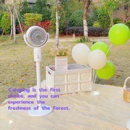 Electric Air Turbine Circulation Fan Floor-standing Fan Five-speed Adjustable Air Circulation Fan Adjustable Height Rechargeable