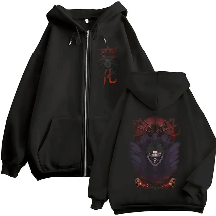Anime Hunter X Hunter Feitan Potoo Zipper Hoodies Men's Zip Up Hooded Sweatshirts Fleece Long Sleeves Pullovers Coat Streetwear