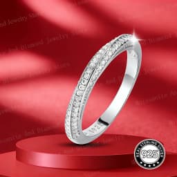 Wholesale Moissanite and Zircon Neutral Rings 100% Genuine S925 Silver Ring D VVS1 Luxury Sparkling Jewelry for Men and Women