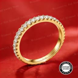 Wholesale Moissanite and Zircon Neutral Rings 100% Genuine S925 Silver Ring D VVS1 Luxury Sparkling Jewelry for Men and Women