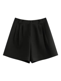 FSLE 2026 Summer Women's Linen Blend Classic Casual Shorts - Solid Color Regular Fit Versatile Bottom for Office and Daily Wear