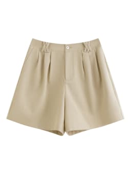 FSLE 2026 Summer Women's Linen Blend Classic Casual Shorts - Solid Color Regular Fit Versatile Bottom for Office and Daily Wear