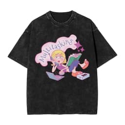 Hipster Lizzies Cartoon McGuires T-Shirt for Men Round Collar Pure Cotton Washed Short Sleeve Tee Shirt Big Size Clothing