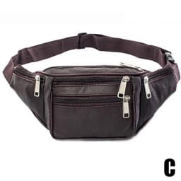 Men's Waist Pack PU Leather Bag Waist Belt Bag Male Artificial Leather Fanny Pack Fashion Luxury Small Shoulder Bags For Men