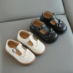 Girls Oxfords 2024 Spring Autumn Children Leather Shoes Girls Cute Sweet T-strap Shoes Toddler Girl Shoes School Performance
