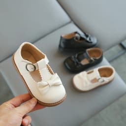 Girls Oxfords 2024 Spring Autumn Children Leather Shoes Girls Cute Sweet T-strap Shoes Toddler Girl Shoes School Performance