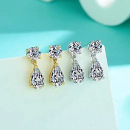 SG 3CT 925 Sterling Silver Moissanite Earrings For Women Men Zircon Drop Earrings Minimalist Fine Jewelry D VVS1 Diamond Gift