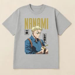 2026 New Jujutsu Kaisen Nanami Kento Printed Short Sleeve T-shirt Men's and Women's T-shirt Men's Tops Sports T-shirt Y2K Tee
