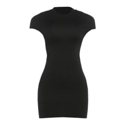 Kliou Sexy Backless Mini Dress Woman o-Neck Short Sleeve Skinny Peach Hip Hot Girls Midnight Club Party Fashion Style Bodycon