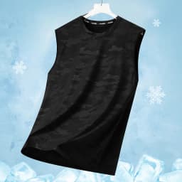 2026 New Camouflage Ice Silk Quick Dry Round Neck Vest Summer Thin Breathable Outdoor Running Trendy Sleeveless Tank Top