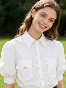SLTNX Simple Style Commuter Fashion Short-sleeved Shirt for Women in Summer 2026 New Design Joker Casual Shirt