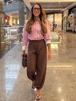 Spring Women's Casual Stripes Pink Shirts Trendy Vacation Buttons Lapel Shirts New 2026 Summer Fashion Female Streetwear