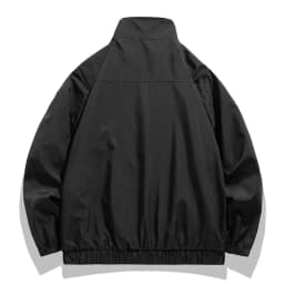Spring Autumn New Baseball Collar Short Loose Solid Color Jacket Men Business Casual Thin Coat Trend Windbreaker Zipper Jacket