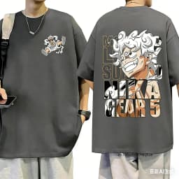 Adult and Children One Piece Luffy! Sun God Nika Form 3D Printed Cotton Short Sleeve, A Must-Have for Anime Fans