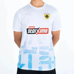 2026 AEK Athens Home Football Jersey Greek Jersey Autumn Sports Dry Quickly Men's T-Shirt Children's Clothing Tee Y2k Woman