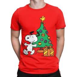 Snoopy Beagle Scouts Tshirts Men's Cotton Clothes Harajuku Cartoon Crewneck Short Sleeve