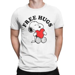 Snoopy Beagle Scouts Tshirts Men's Cotton Clothes Harajuku Cartoon Crewneck Short Sleeve