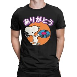 Snoopy Beagle Scouts Tshirts Men's Cotton Clothes Harajuku Cartoon Crewneck Short Sleeve