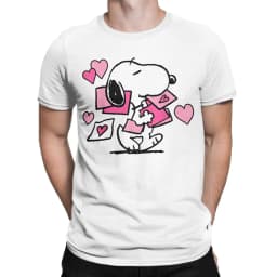 Snoopy Beagle Scouts Tshirts Men's Cotton Clothes Harajuku Cartoon Crewneck Short Sleeve