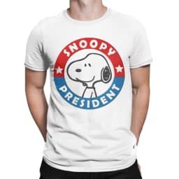 Snoopy Beagle Scouts Tshirts Men's Cotton Clothes Harajuku Cartoon Crewneck Short Sleeve