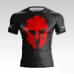 Summer new style Spartan helmet 3D printed men's T-shirt for boxing and fitness,daily outdoor activities.Quick-drying.Streetwear