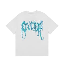 Gothic Font T-Shirt 2D Metal Effect Graphic Tee, Black Streetwear Bold Letter Print Tops for Men Women Casual men clothing