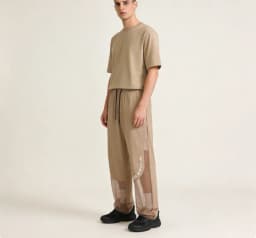 Men's Ice Silk Anti-Mosquito Pants Mesh Breathable Casual Trousers Loose Fit Elastic Waist Drawstring Summer Streetwear Quick Dr