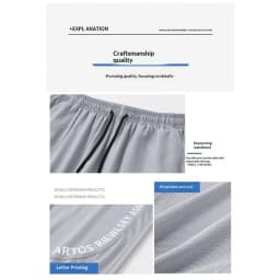 Men's Ice Silk Anti-Mosquito Pants Mesh Breathable Casual Trousers Loose Fit Elastic Waist Drawstring Summer Streetwear Quick Dr