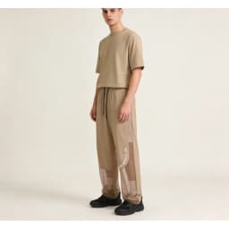 Men's Ice Silk Anti-Mosquito Pants Mesh Breathable Casual Trousers Loose Fit Elastic Waist Drawstring Summer Streetwear Quick Dr