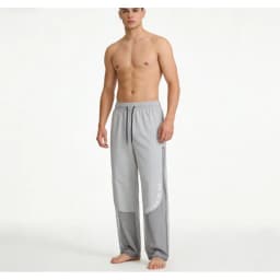 Men's Ice Silk Anti-Mosquito Pants Mesh Breathable Casual Trousers Loose Fit Elastic Waist Drawstring Summer Streetwear Quick Dr