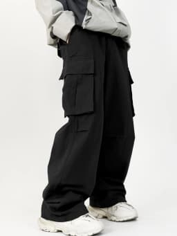 3D Pockets, Street-styling Workwear, Trendy Functional Lacing, Loose-fitting Casual Pants, Men's Straight-cut Fashion