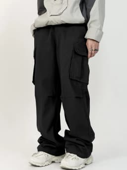 3D Pockets, Street-styling Workwear, Trendy Functional Lacing, Loose-fitting Casual Pants, Men's Straight-cut Fashion
