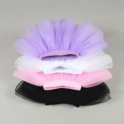 Girls Multi-Layer Mesh Tutu Skirt 360-Degree Big Skirt Shape Exquisite Lock-Stitch Edge Ballet Short Skirt