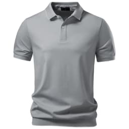 AIOPESON Old Money Polo Shirt Men‘s Solid Color Design Premium Fabric Skin Friendly Cool Breathable Soft Wear