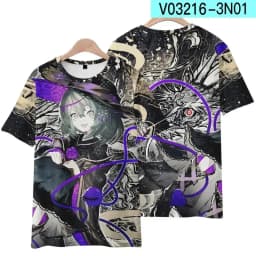 Summer Game TouHou Project Yakumo Yukari Print T Shirts 3D Printed Men/Women Short Sleeve Cartoon T-Shirt Fashion Harajuku Tops