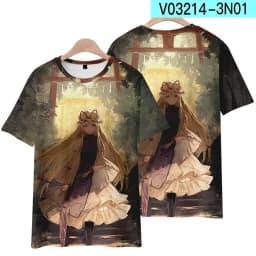 Summer Game TouHou Project Yakumo Yukari Print T Shirts 3D Printed Men/Women Short Sleeve Cartoon T-Shirt Fashion Harajuku Tops