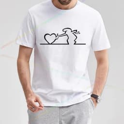S-5XL La Linea The Line Osvaldo Cavandoli TV Men's And Women's Style Street T-shirt Summer Fashion Casual 100% Cotton T-shirt