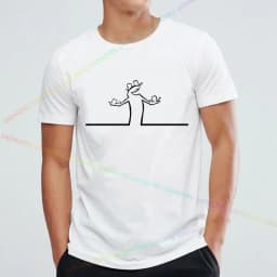 S-5XL La Linea The Line Osvaldo Cavandoli TV Men's And Women's Style Street T-shirt Summer Fashion Casual 100% Cotton T-shirt