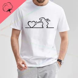 S-5XL La Linea The Line Osvaldo Cavandoli TV Men's And Women's Style Street T-shirt Summer Fashion Casual 100% Cotton T-shirt
