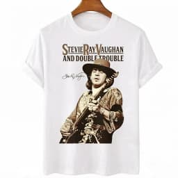 Man Woman Tee Stevie Ray Vaughan Guitar Blues Rock Legend SRV Unisex O-neck Fashion Graphic T Shirts Men Streetwear Clothing
