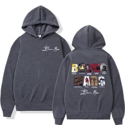 Bruno Mars The Romantic 2026 Album Cover Hoodies Men Women Fashion Hip Hop Streetwear Sweatshirt Fleece Cozy Oversized Pullovers