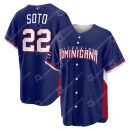 2026 3d Printing Dominican Republic Baseball Home Road Jersey 22 Soto Tatis Jr Mens Kids World Baseball Classic Team Uniform