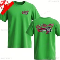 Amazing New Gas Monkeys Garage Summer Casual Cotton Short-sleev Essential Double-sided Gas Monkeys Garage Male Cotton T Shirt