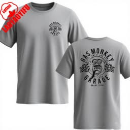Amazing New Gas Monkeys Garage Summer Casual Cotton Short-sleev Essential Double-sided Gas Monkeys Garage Male Cotton T Shirt