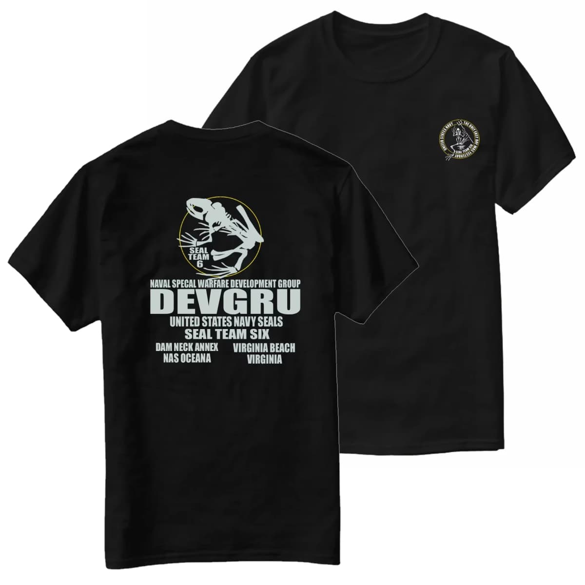 Naval SEALs DEVGRU 100% Cotton O-Neck Summer Short Sleeve Casual Mens T-shirt Seal Team 6 Six Frog Skeleton T-Shirt Size S-4XL
